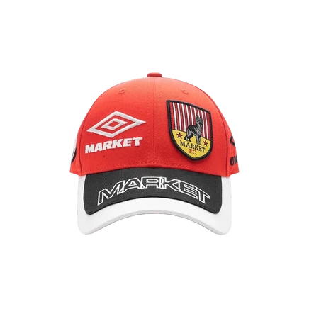 Кепка Market x Umbro Structure регулируемая, красная
