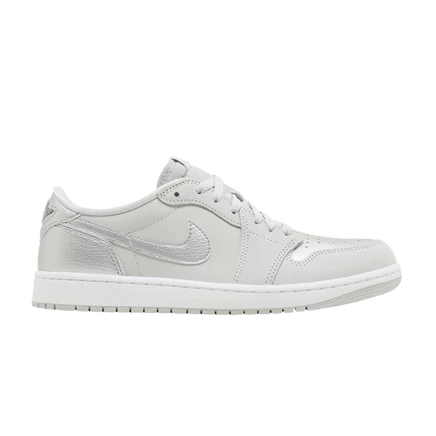 Кроссовки Air Jordan 1 Retro Low OG, серебристые