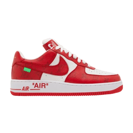 Кроссовки Louis Vuitton x Nike Air Force 1 Low, бело-красные