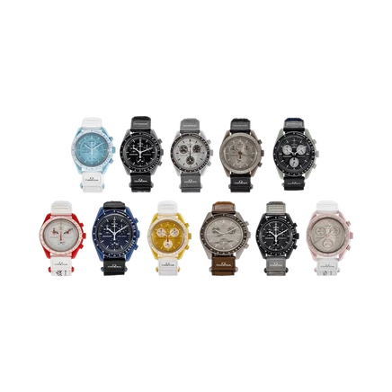 Swatch x Omega Bioceramic Moon - Полный коллекционный набор из 11 разноцветных