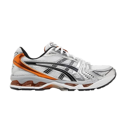 Кроссовки Asics Gel Kayano 14 «Silver Piquant Orange», белые