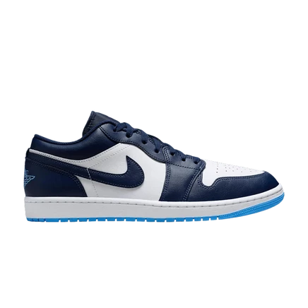 Кроссовки Air Jordan 1 Low Midnight Navy/University Blue, синие