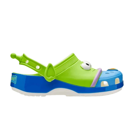 Классические кроссовки Disney Toy Story x Crocs Classic Clog GS 'Alien' зеленого цвета