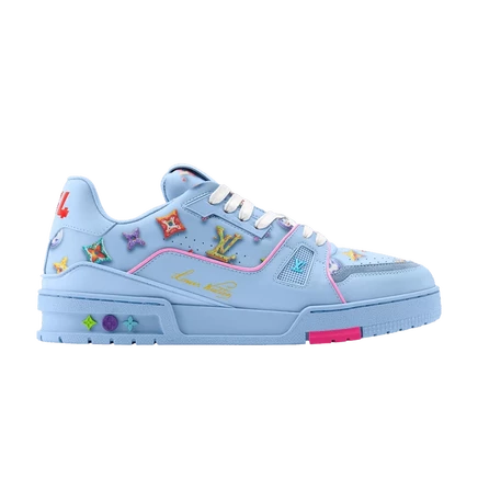 Кроссовки Louis Vuitton LV Trainer Monogram Donuts, синие