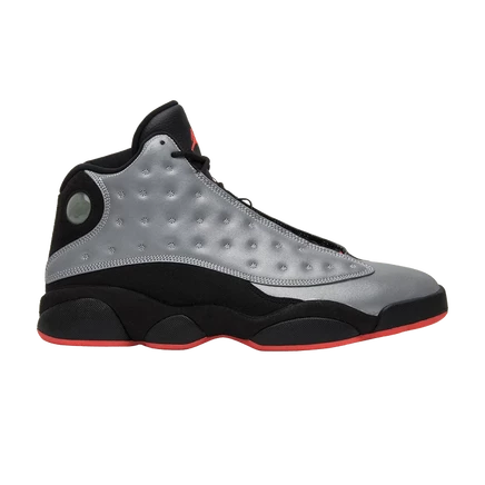 Мужские кроссовки air jordan 13 retro с отражающим верхом, серебристые