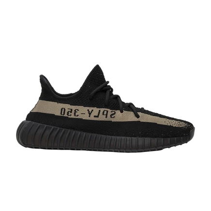 Кроссовки Adidas Yeezy Boost 350 V2, черно-зеленые
