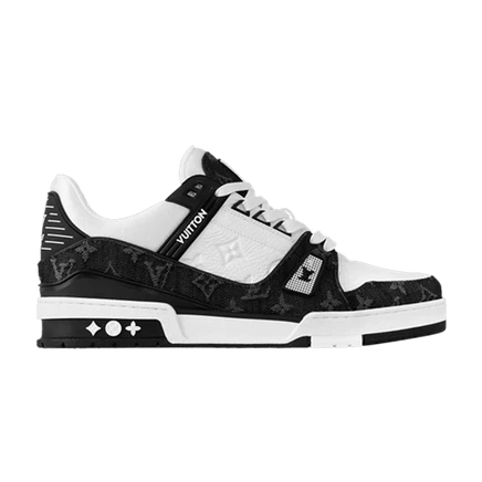 Кроссовки Louis Vuitton Trainer Embossed Monogram, черные