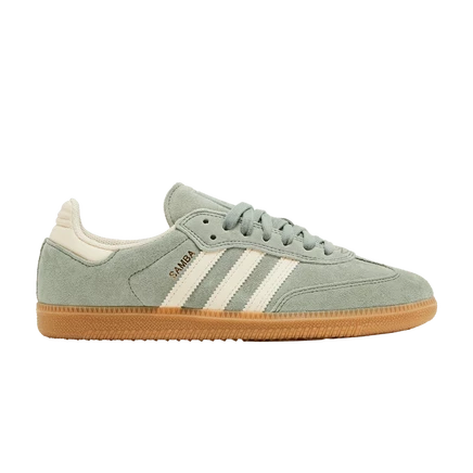 Кроссовки Adidas Samba ADV Silver Green, зеленые
