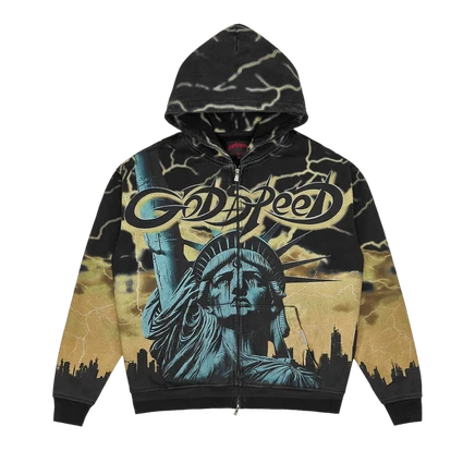 Худи Godspeed Voltage Zip Hoodie V2, желтое