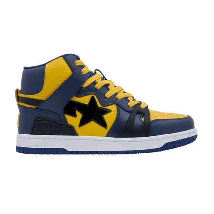 Кроссовки Bape Bapesta 93 Hi, желто-синие