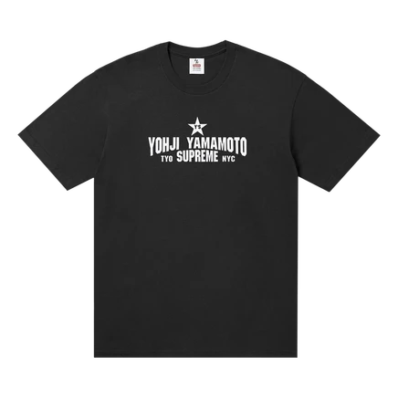 Футболка Supreme x Y’s Star, черная