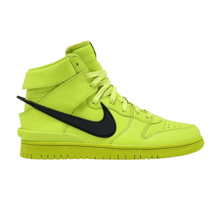 Кроссовки AMBUSH x Nike Dunk High Flash Lime, желтые
