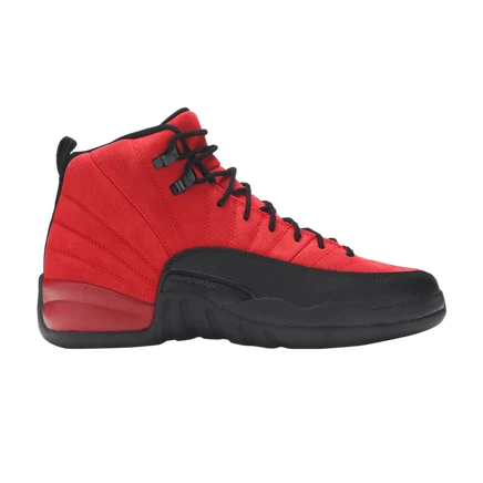 Кроссовки для детей Air Jordan 12 Reverse Flu Game, красные