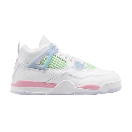 Дошкольные кроссовки Air Jordan 4 Retro «Valentine's Day», белые