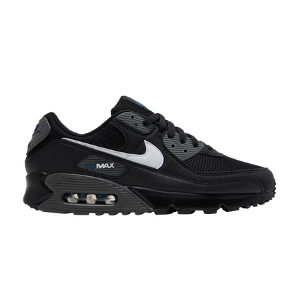 Кроссовки nike air max 90 black iron grey marina, черные
