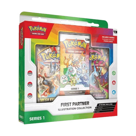 Коллекционный набор Pokémon First Partner Illustration Collection 2026 (Series 1), разноцветный