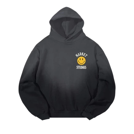 Худи Market Smiley Upside Down Lockup, черное