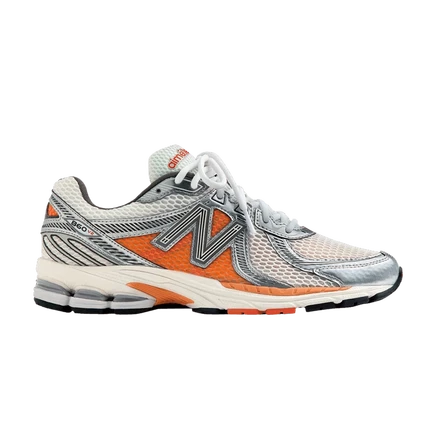 Кроссовки Aimé Leon Dore x New Balance 860v2 White Orange, белые