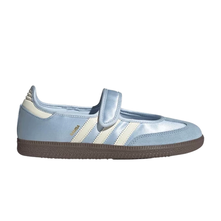 кроссовки adidas Wmns Samba Jane 'Crystal Sky Кремово-белая резинка' синего цвета