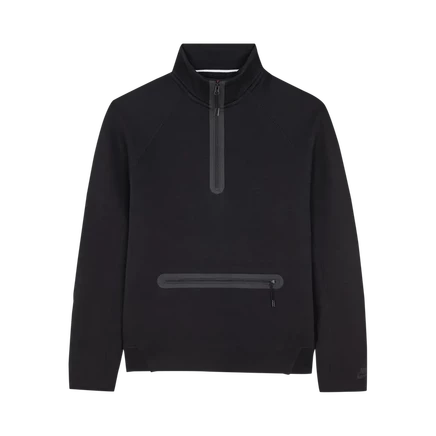 Свитшот Nike Sportswear Tech Fleece с короткой молнией, черный