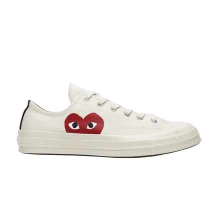 Кеды Converse Chuck 70 Low Comme des Garçons Play, белые