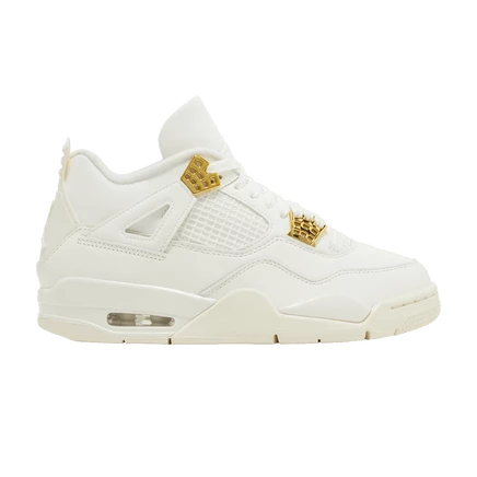 Женские кроссовки Air Jordan 4 Retro «Metallic Gold»
