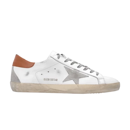 Кроссовки Golden Goose Superstar, бело-коричневые