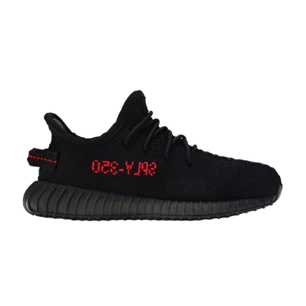 Детские кроссовки Adidas Yeezy Boost 350 V2 «Bred», черные