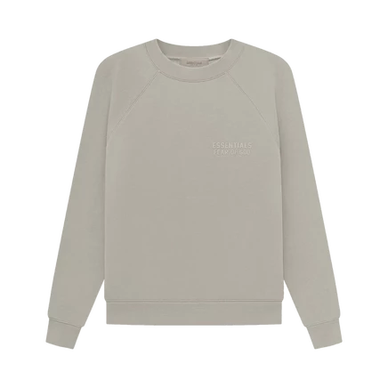 Унисекс свитшот Fear Of God Essentials с круглым вырезом, серый