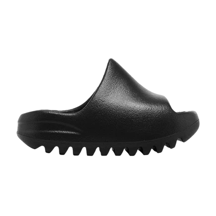 Детские шлепанцы Adidas Yeezy Slide, темно-черные