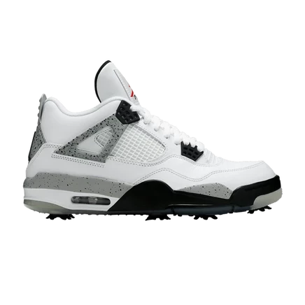 Кроссовки Air Jordan 4 Golf с шипами, белые