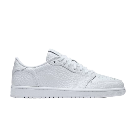 Кроссовки Air Jordan 1 Retro Low Swooshless, белые