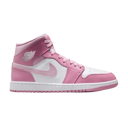 Женские кроссовки Air Jordan 1 Mid, розовые