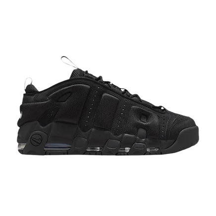Кроссовки Nike Air More Uptempo Low «Triple Black», черные