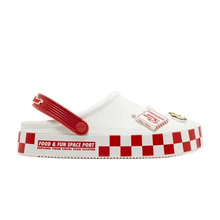 Сабо Crocs Off-Court «Pizza Planet», белые