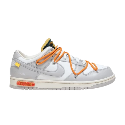Темно-белые кроссовки Nike Dunk Low 'Лот 44 из 50' белого цвета