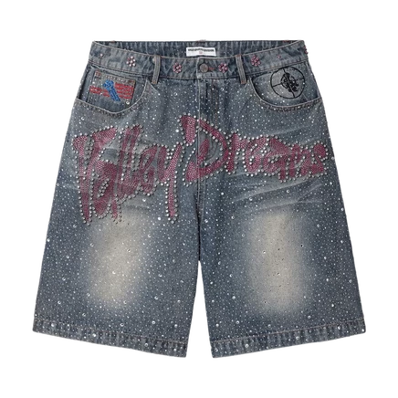 Унисекс джинсовые шорты Vale Forever Jorts, средне-синие