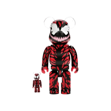 Набор фигурок BERBRICK x Marvel Carnage 100% и 400%, красные
