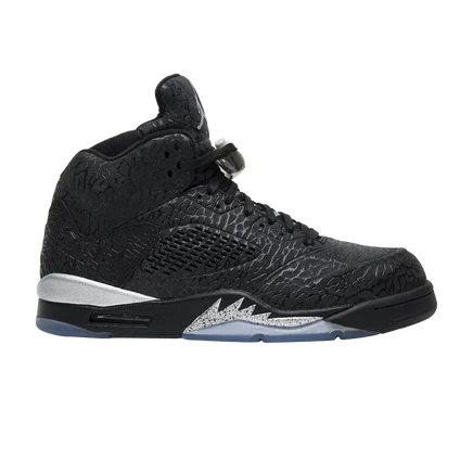 Кроссовки air jordan 5 3lab5 со слоновым принтом, черные