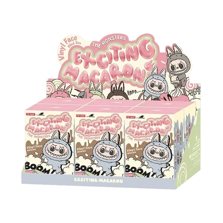Набор виниловых фигурок pop mart labubu monsters macaron, 6 боксов, многоцветный