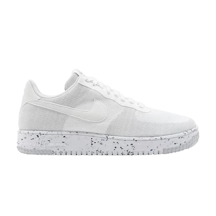 Кроссовки Nike Air Force 1 Crater Flyknit 'White Wolf Grey' белого цвета