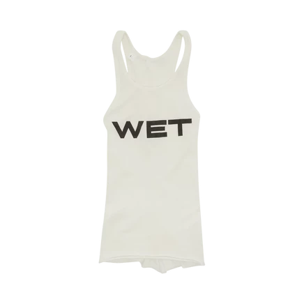 Майка YZY Mowalola Wet Tank Top, белая