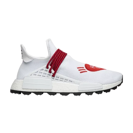 Кроссовки Adidas x HUMAN MADE Pharrell NMD Hu «Love», белые