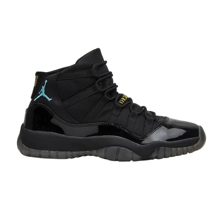 Детские кроссовки Air Jordan 11 Retro GS Gamma Blue, черные