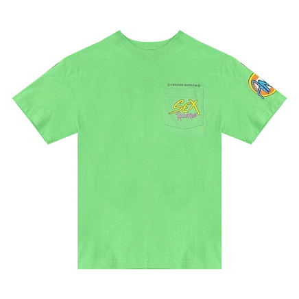Футболка Chrome Hearts x Matty Boy Sex Records 'Green' зеленого цвета