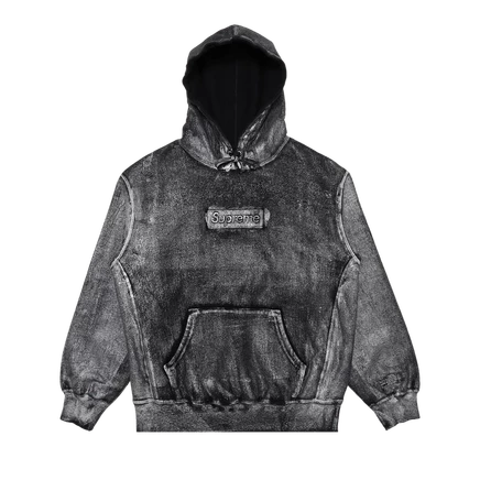 Худи Supreme x MM6 Maison Margiela Foil Box Logo, черное