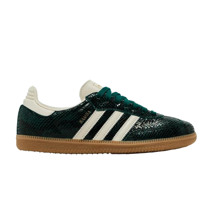 Женские кроссовки Adidas Samba OG «Snakeskin Pack», зеленые