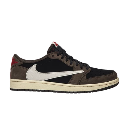 Кроссовки Air Jordan 1 Low Travis Scott, коричневые