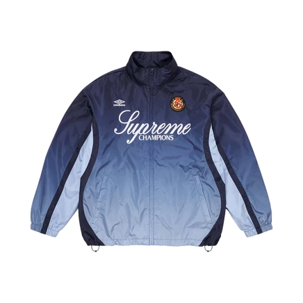 Куртка трековая Supreme x Umbro Gradient, темно-синяя