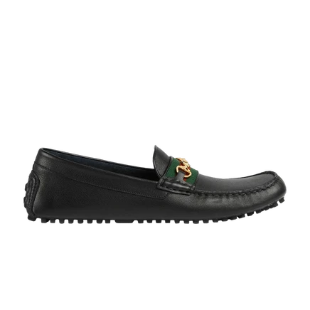 Мужские мокасины Gucci Driver Horsebit, черные
